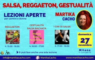 Salsa, Reggaeton, Gestualità Lezioni